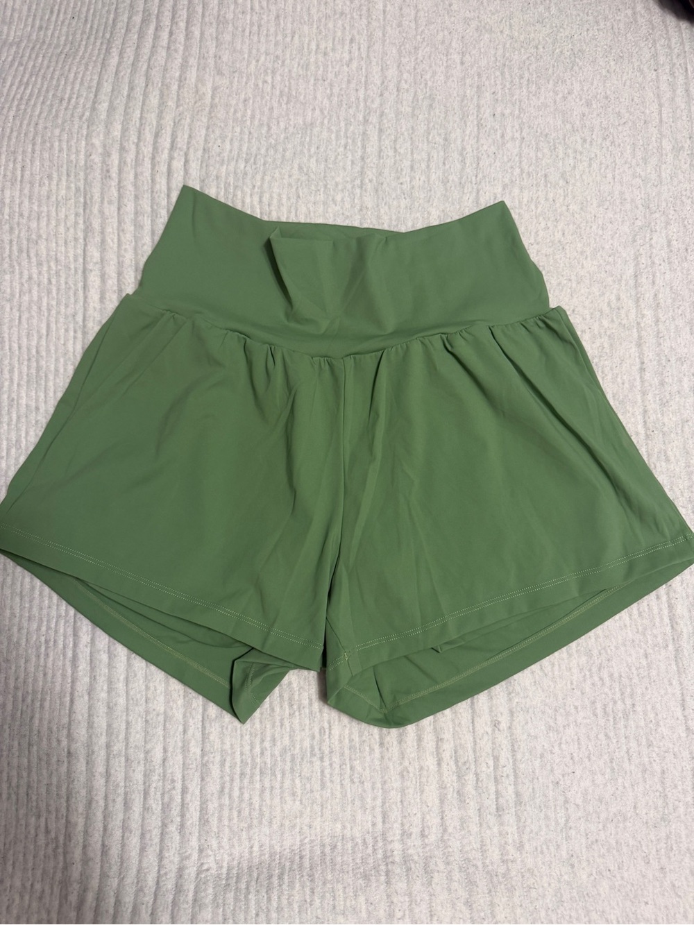 Halara High-Waist Olive Green Women’s Active Shorts